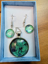Charger l'image dans la galerie, Bijou bleu et vert Madeleine Fortier