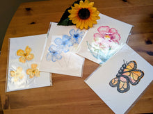 Charger l'image dans la galerie, Cartes de souhaits, aquarelle Cartes Madeleine Fortier, écrivaine