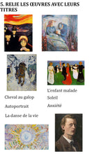 Charger l'image dans la galerie, Histoire de l'art - Cahier d'activités et de jeux pour enfants, Edvard Munch PDF Activités pour les enfants - Artistes Madeleine Fortier