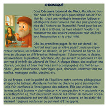 Charger l'image dans la galerie, L'art raconté aux enfants - Découvre Léonard de Vinci ! Livre Madeleine Fortier, écrivaine