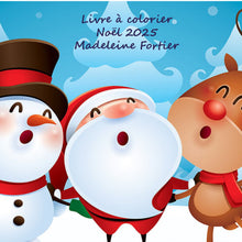 Charger l'image dans la galerie, Livre à colorier pour Noël Livres pour enfants Madeleine Fortier, écrivaine