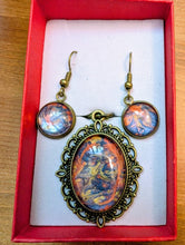 Charger l'image dans la galerie, Pendentif bleu, rouge, or Madeleine Fortier