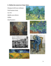 Charger l&#39;image dans la galerie, Vincent Van Gogh, activités ludiques pour adultes Histoire de l&#39;art - activités Madeleine Fortier 
