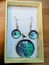 Charger l'image dans la galerie, Bijou vert et bleu Madeleine Fortier 
