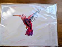 Charger l'image dans la galerie, Cartes de souhaits, colibri et fleur Cartes Madeleine Fortier, écrivaine 
