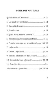 Histoire de l'art - Cahier d'activités et de jeux pour enfants, Léonard de Vinci Activités pour les enfants - Artistes Madeleine Fortier 