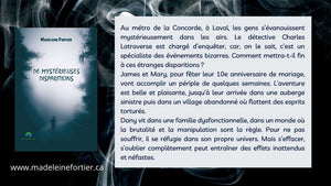 Nouvelles - De mystérieuses disparitions format e-pub Romans et nouvelles Madeleine Fortier, écrivaine 