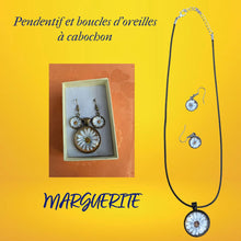 Charger l&#39;image dans la galerie, Pendentif et boucles d&#39;oreilles Marguerite Madeleine Fortier 

