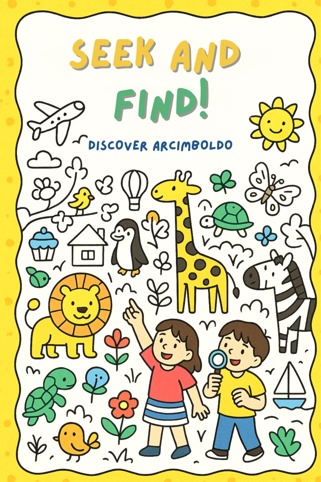 Seek and find : discover Vertumnus by Guiseppe Arcimboldo Activités pour les enfants - Artistes Madeleine Fortier 