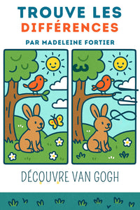 Trouve les différences! À la découverte de La nuit étoilée de Vincent Van Gogh - PDF Activités pour les enfants - Artistes Madeleine Fortier 